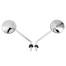 Chrome Rearview Mirror Set For Vespa LX 50 2T/4T & LX 125 & LX 150 2005-2013