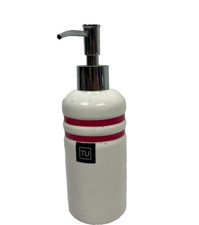 Soap Dispenser Pump Bottle Ceramic Kitchen Bathroom Home White Red