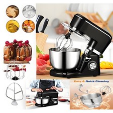 5.5L Electric Stand Mixer 6-Speed 1500W Food Blender Dough Mixer w/Stand & Bowl