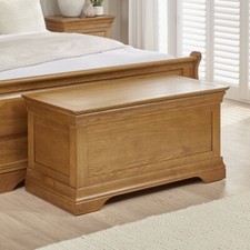French Louis Oak Ottoman Bedding Blanket Box - Bedroom - Lounge -Play Room -FL14