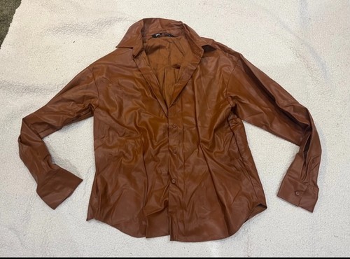 Zara brown faux leather - faux,