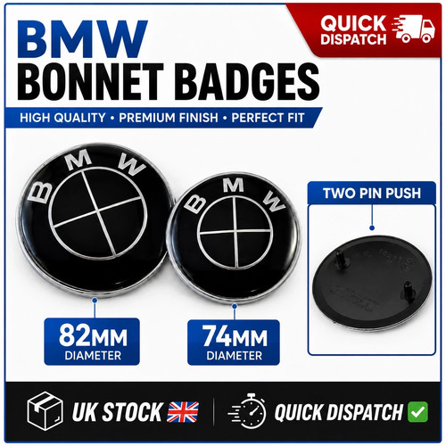 Bmw full black 82mm 74mm - bmw,