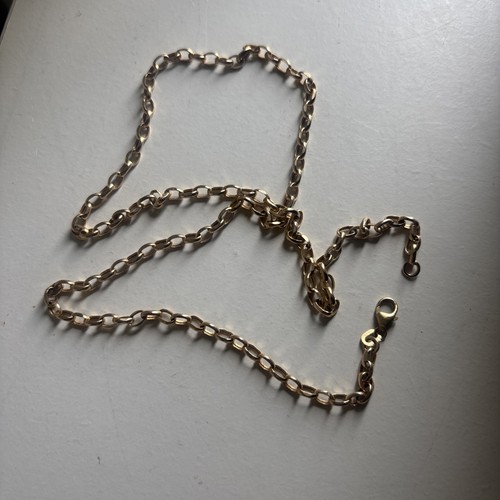 9ct yellow gold oval - oval, belcher