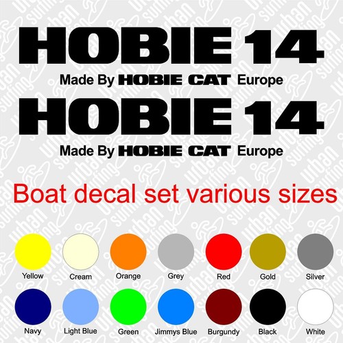 Hobie sailing boat stickers - boat,
