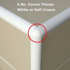 External Corner Piece for Genesis Tile Trim White or Soft Cream  4/Pack