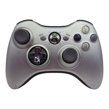 Microsoft Xbox 360 Wireless Controller Silver Limited Edition Official Tested