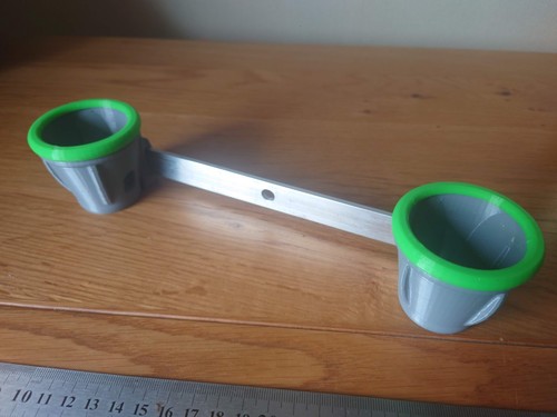 Fishing rod tripod cups