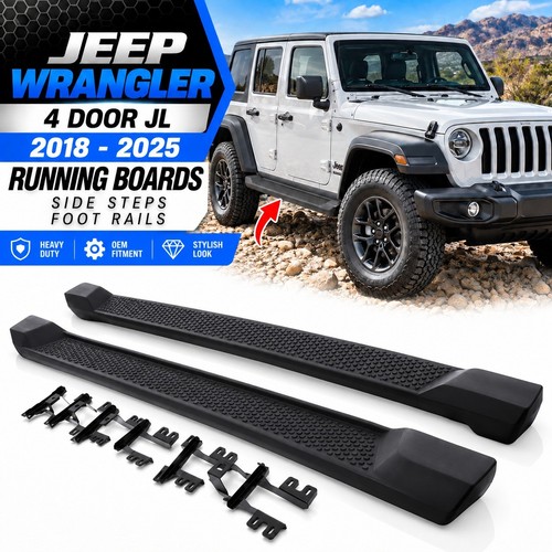 Black running board - black,