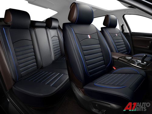 Blue black leatherette full - leatherette,