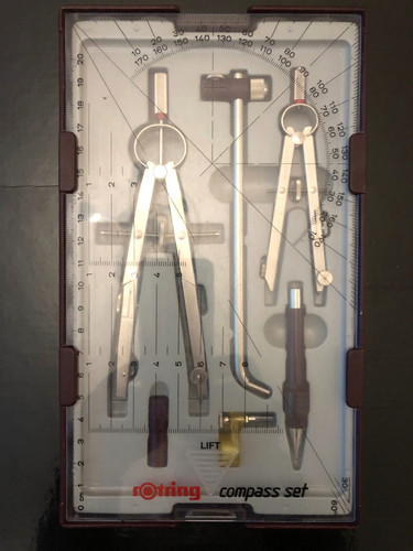 Rotring vintage compass - rotring, set