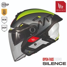 MT Cosmo SV Jet Open Face Motorcycle Motorbike Helmet Silence Gloss Fluo