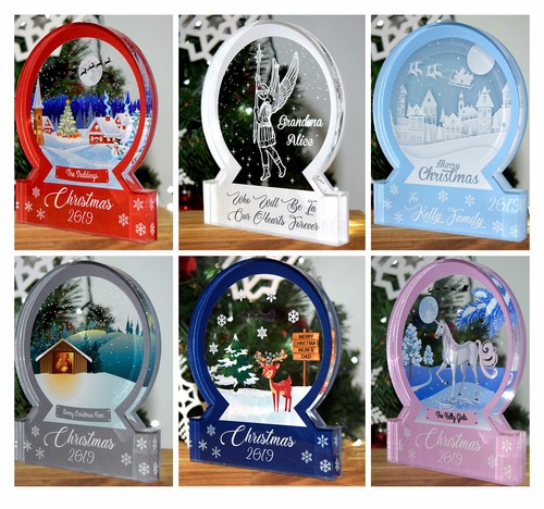 Personalised snow globe themed - globe,