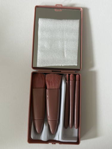 Brown makeup brush - makeup,