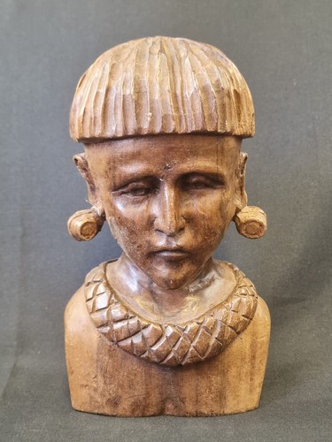 Carved wooden tribal figurine - carved,
