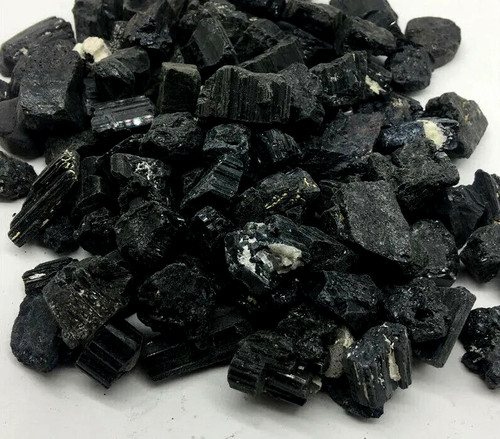 Black tourmaline crystal - tourmaline,