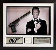 Roger Moore Signed 007 James