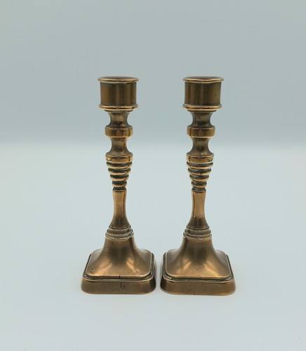 Vintage brass candlesticks - 2x,