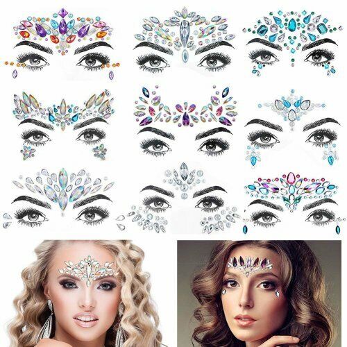 Face gems jewels tattoo - face,