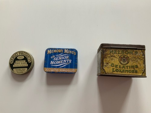 Vintage metal advertising tins - vintage,