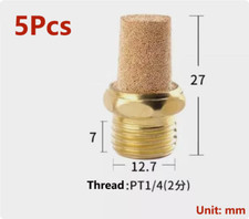 5Pcs Tire Tyre Changer Machine 1/4 Air Control/Foot Pedal Valve Silencer