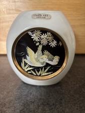 Chokin Vase with Black