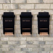 Black Wooden Bat House Box for