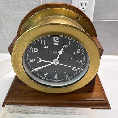 Chelsea ships clock with - clock,