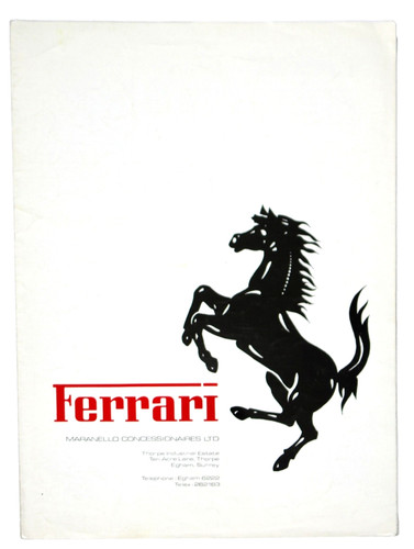 Ferrari cars brochure 1978 - ferrari,
