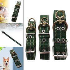 Dog Collar with Metal Buckle Heavy Duty Comfortable Thick Sturdy Wide Webbing