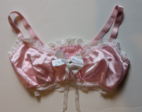 Sissy pink white bralette - pink,