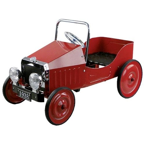 Goki metal pedal car red - metal,