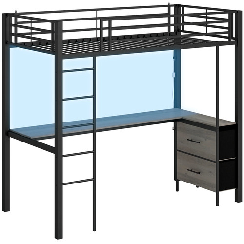 Metal high sleeper bunk - high,
