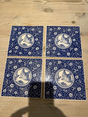 Vintage cobalt blue white - blue,