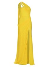 Vera Wang Gown Yellow, Sz 16, NWT,  Saks/Pronovias, Formal, Hermine Chiffon