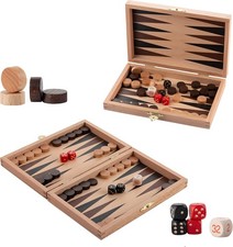 Classic BACKGAMMON Travel Set