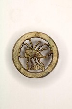 WW2 BRITISH ARMY Special Forces Long Range Desert Group LRDG BRASS CAP BADGE