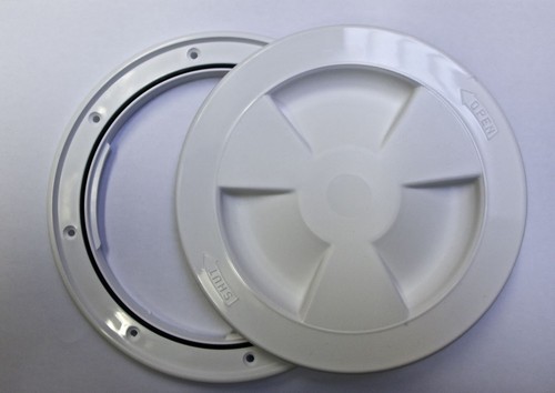 White plastic round waterproof
