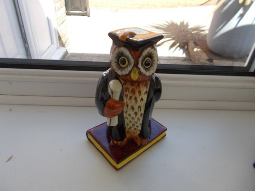 Graduation owl ceramic figure - graduation,