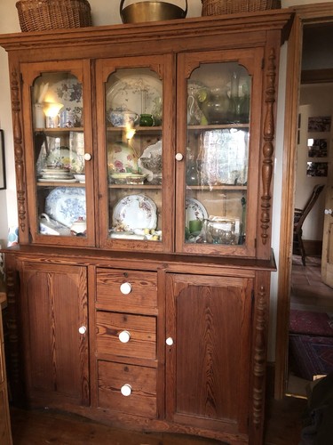Antique victorian pine dresser - antique,