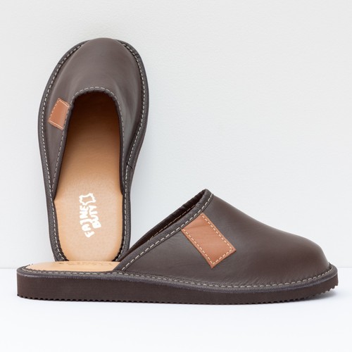 Men luxury leather slippers - luxury,