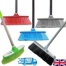 Soft Indoor Broom Long Handled Sweeper Sweeping Brush Floor Cleaning Kitchen