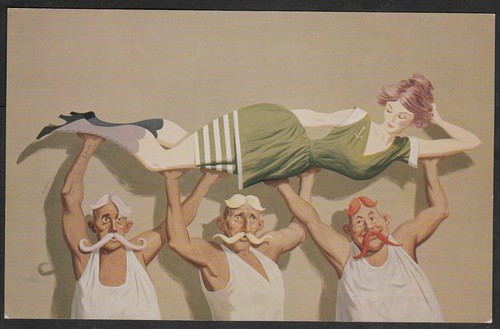 Vintage post card - -, caravan