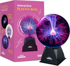 WICKED GIZMOS 8" Plasma Ball Lamp – Touch Sensitive Lightning Sphere