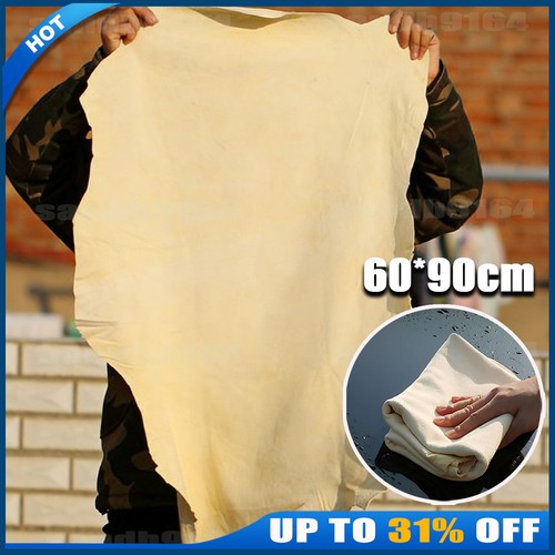Large natural chamois - natural, leather