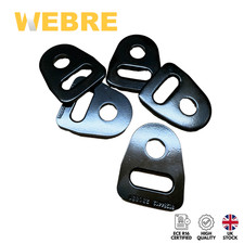 5x Flat Holed Anchor Plate Fixing Point For Seat Belt Webbing