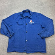 French Jacket Adult Extra Large Blue VTG Utility Chore Work Wear Military Men