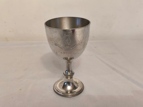 Vintage goblet english pewter - vintage,