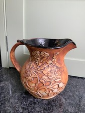 Vintage Quantock Pottery Simonsbath  Country Kitchen Wild Rose Jug 15cm