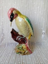 Vintage Beswick Vibrant Woodpecker bird, glazed ceramic, gift, Spring decor