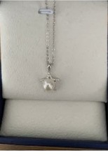 Star OF David Freshwater Pearl Pendant Necklace 925 Silver Chain Necklace, Gifts